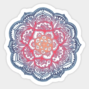 Radiant Medallion Doodle Sticker